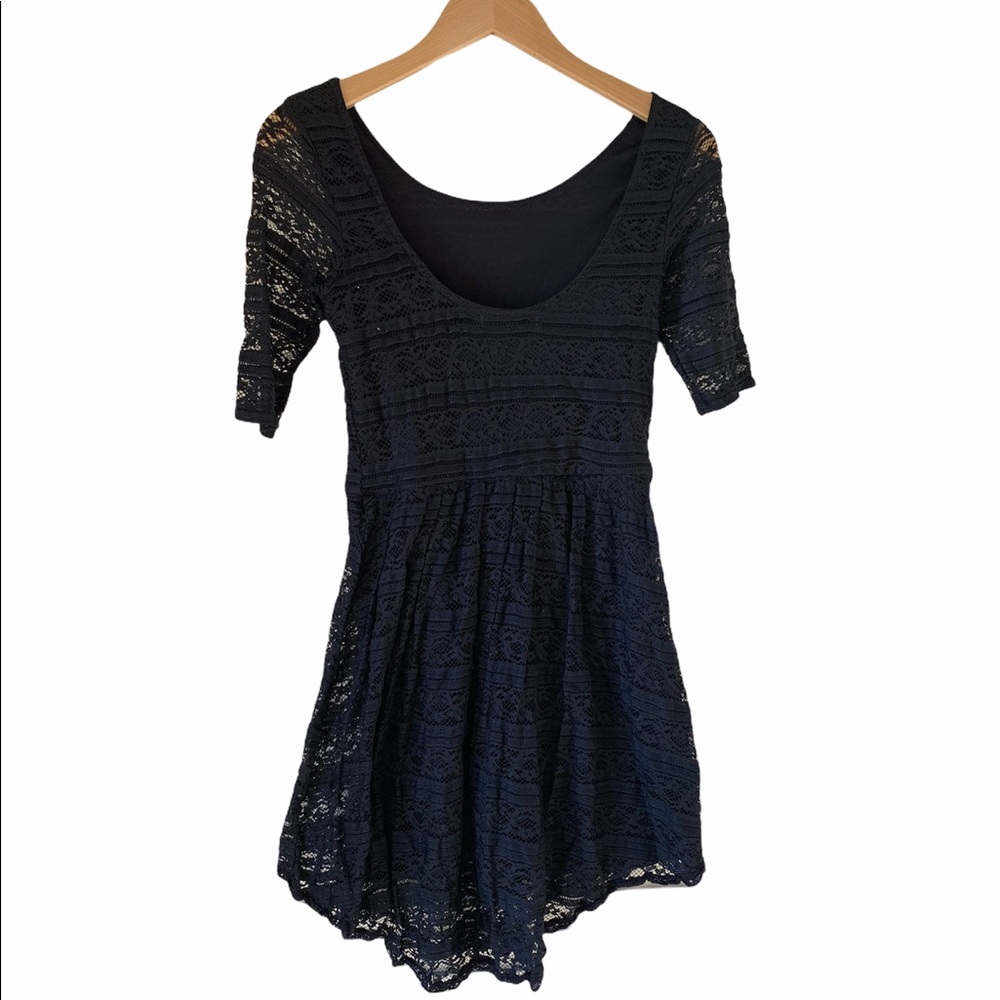 Rewind Navy Blue Lace Dress sz M